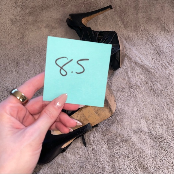 Guess | Black Stiletto Heels Strappy Sandals - Picture 9 of 10